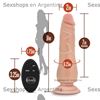 Consolador de 9'. Control de inalámbrico. cyberskin. 10 Veloc.